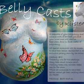 Belly Casts by Kirsten.  c2012
