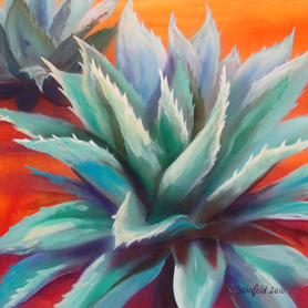 Agave Cactus for Barb by Kirsten