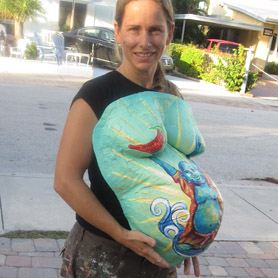 Belly Casts - A celebration of the female form in late stage pregnancy