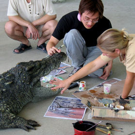 Hong Kong Disneyland Crocodiles