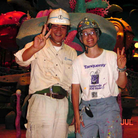 TDS Mermaid crew - Komaki san with Kirsten