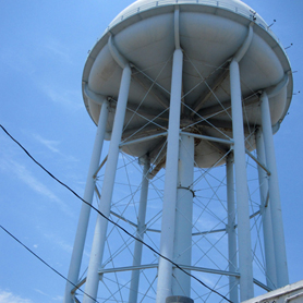 KirPaint Shop under Fort Launderdale Water Tower