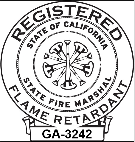 Kirsten flame retardant certification seal